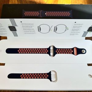 Apple Watch Band Nike Blue Black/Bright Mango Sport Band 40mm- S/M